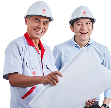 Illustration of a team member on the web design service card
