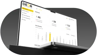 Custom software developed by DECR shown on desktop and mobile