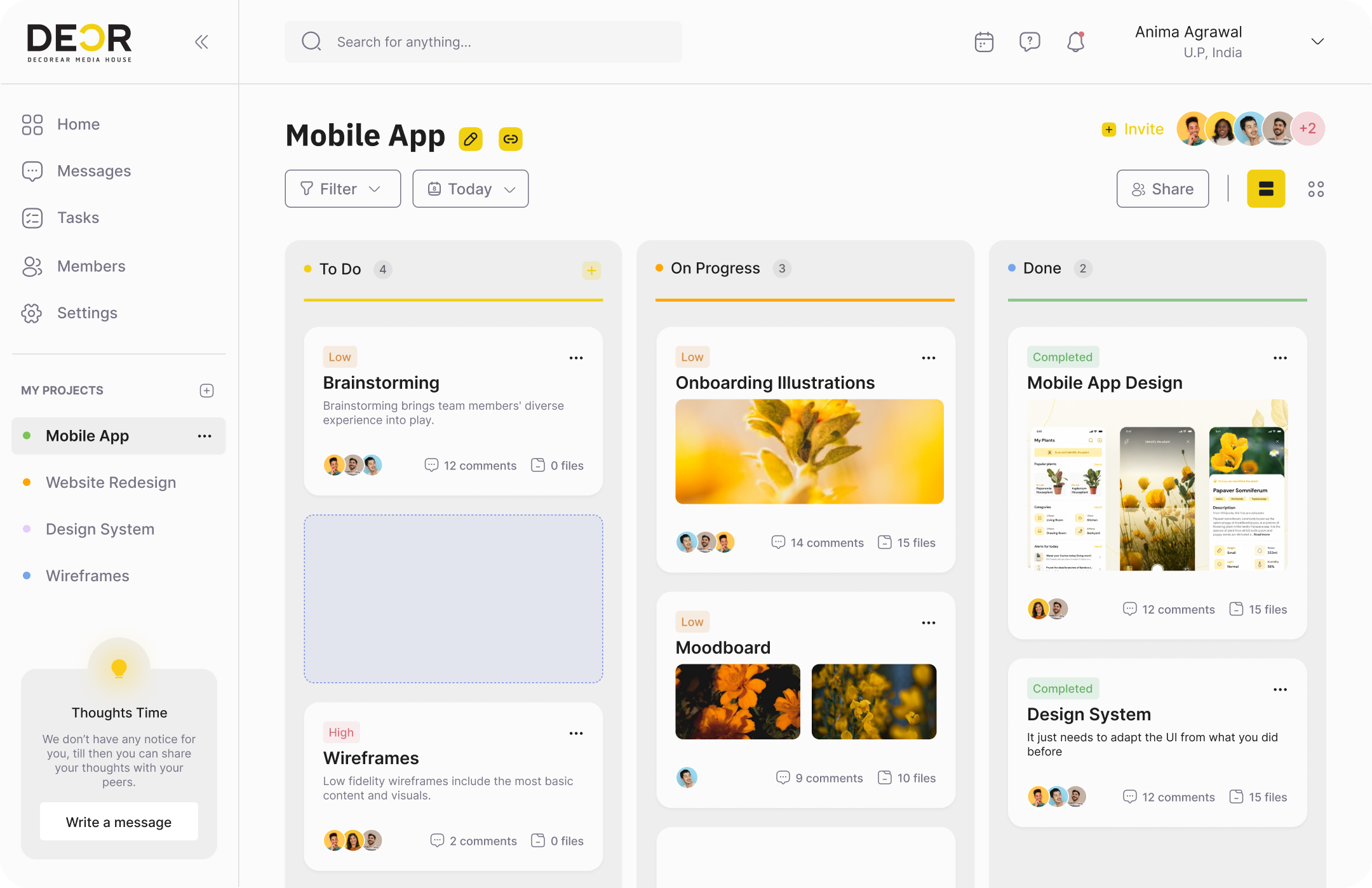 A management system built by Decorear